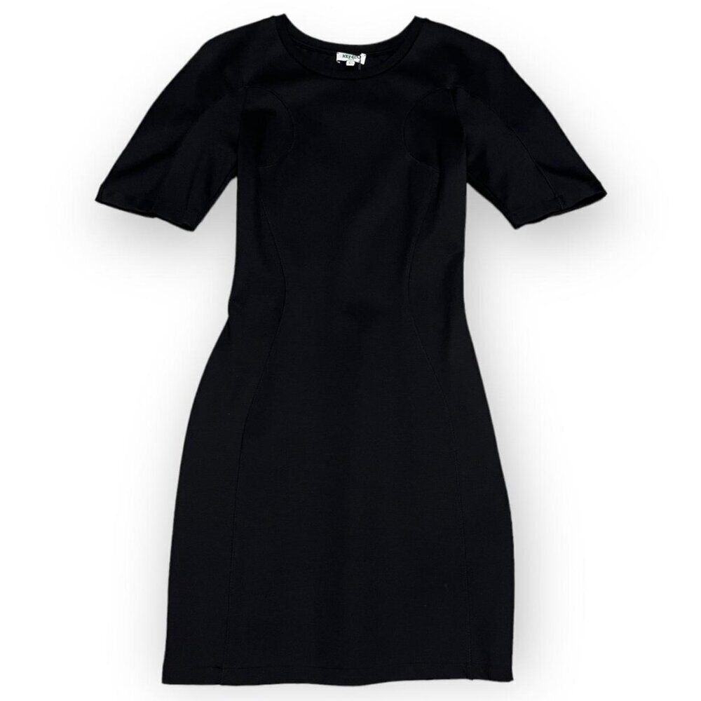 KENZO Paris Crew Neck Sheath Luxury Designer Mini Dress - Womens XS